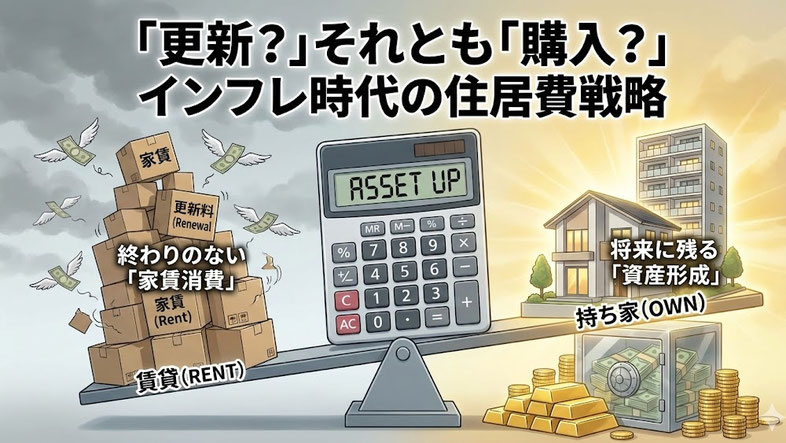 上がり続ける家賃 vs 固定されるローン返済額