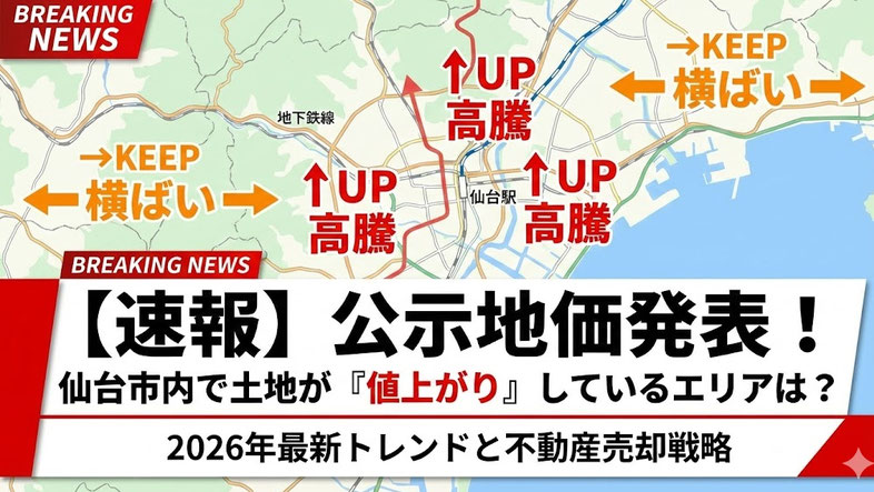 土地価格の推移と売却相場の調べ方