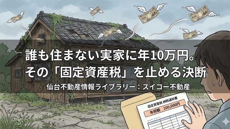 4月になると届く固定資産税の通知書。