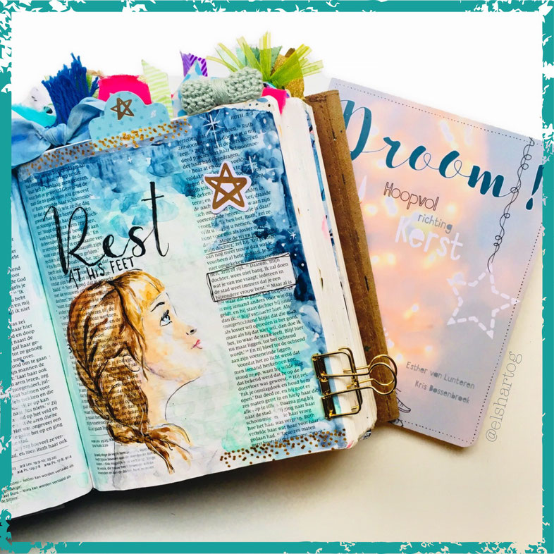 Voorbeeld biblejournaling #droomadvent