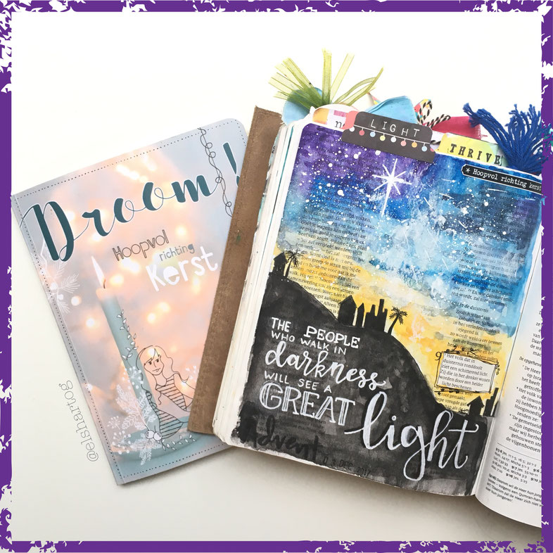 Voorbeeld biblejournaling #droomadvent
