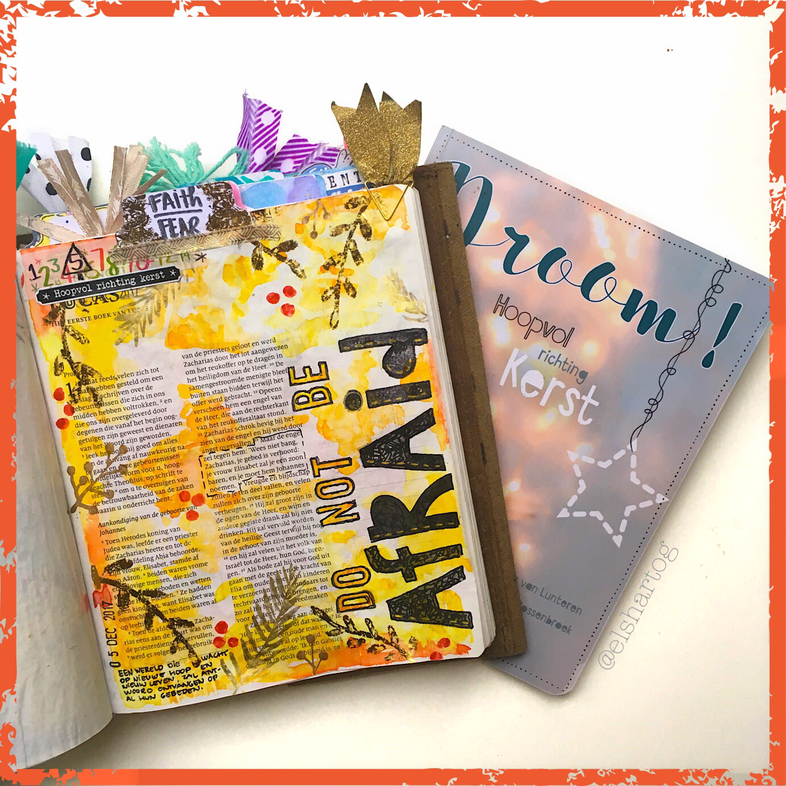 Voorbeeld biblejournaling #droomadvent