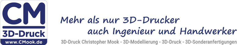 Logo CM 3D-Druck, Mehr als nur 3D-Drucker auch Ingenieur und Handwerker