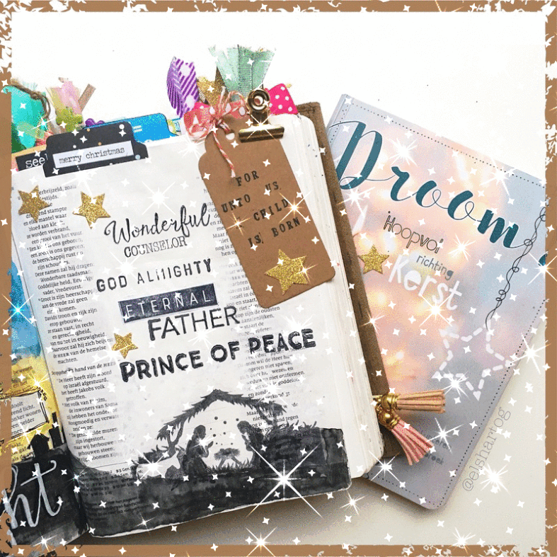 Voorbeeld biblejournaling #droomadvent
