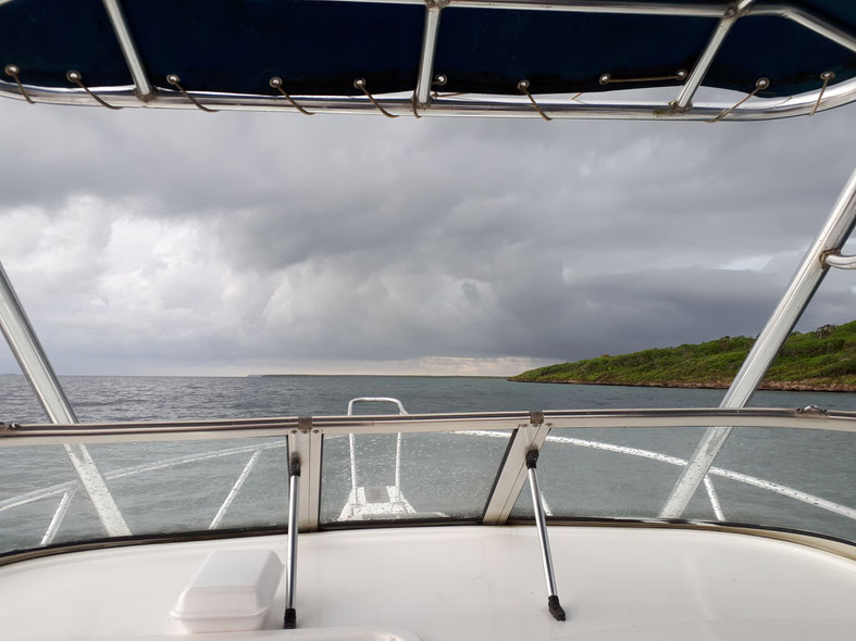 Karibik Unwetter Wolken Angelausflug