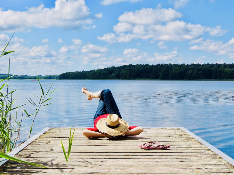 Großer Labussee, Zwenzow, Userin, Urlaub MV, Mecklenburger Seenplatte