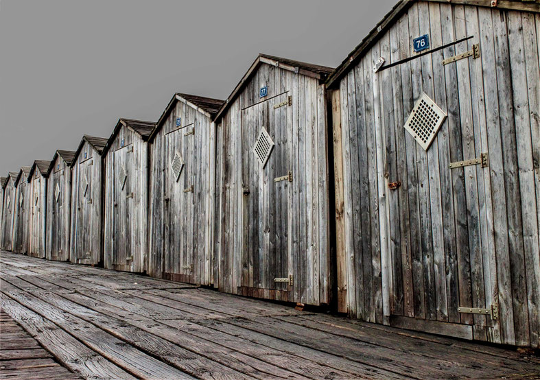 cabines de plage à Dieppe
