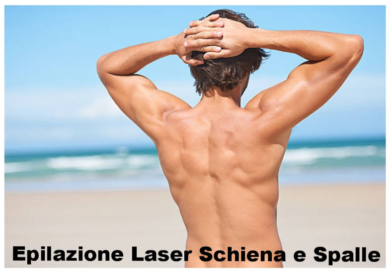 Epilazione laser Schiena  e spalle uomo 