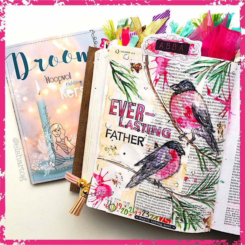 Voorbeeld biblejournaling #droomadvent