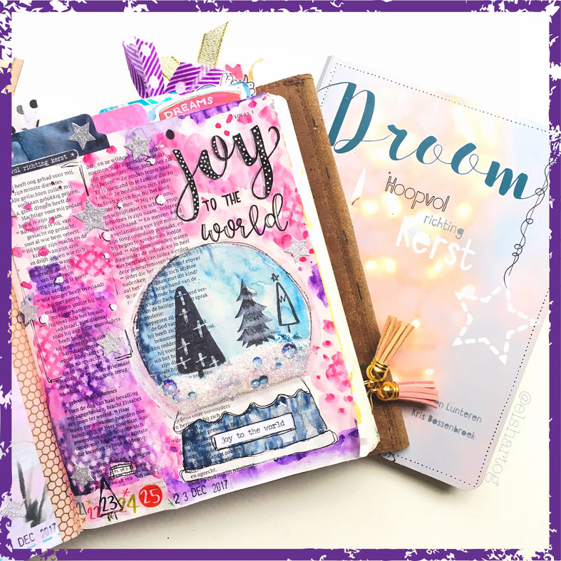 Voorbeeld biblejournaling #droomadvent