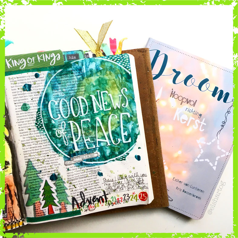 Voorbeeld biblejournaling #droomadvent