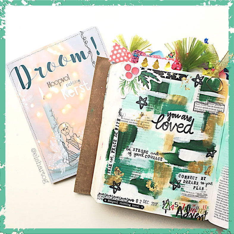 Voorbeeld biblejournaling #droomadvent