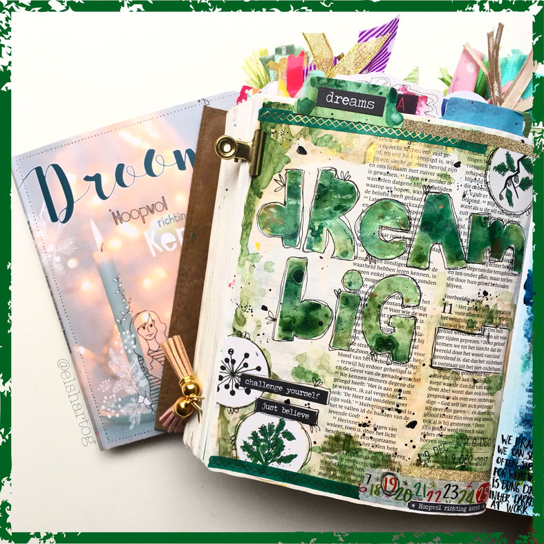Voorbeeld biblejournaling #droomadvent
