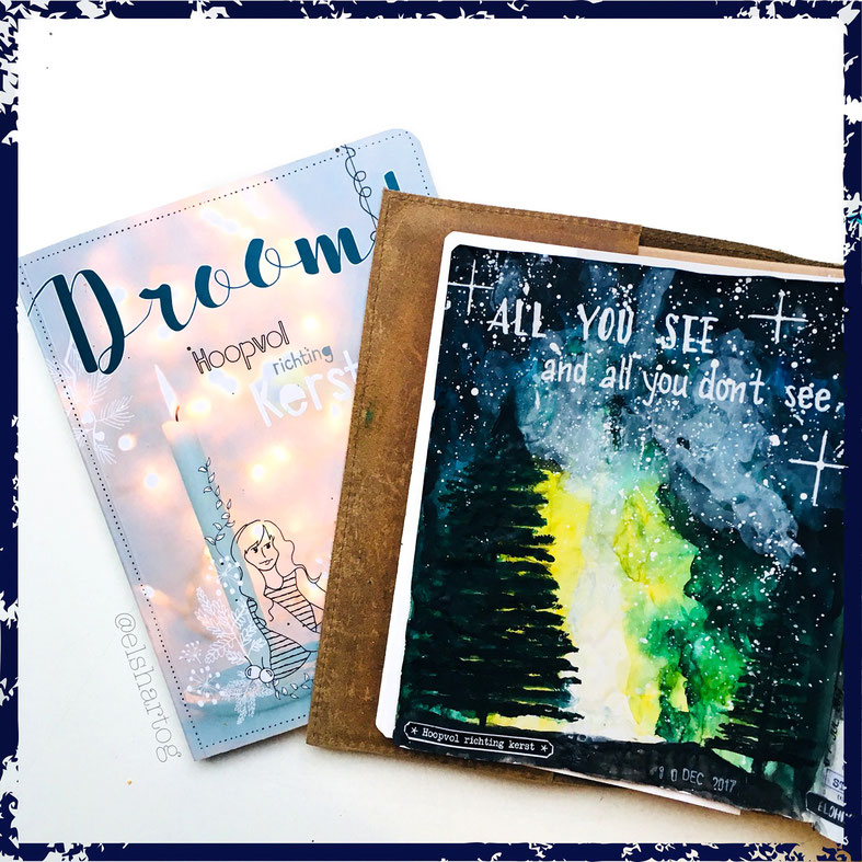 Voorbeeld biblejournaling #droomadvent