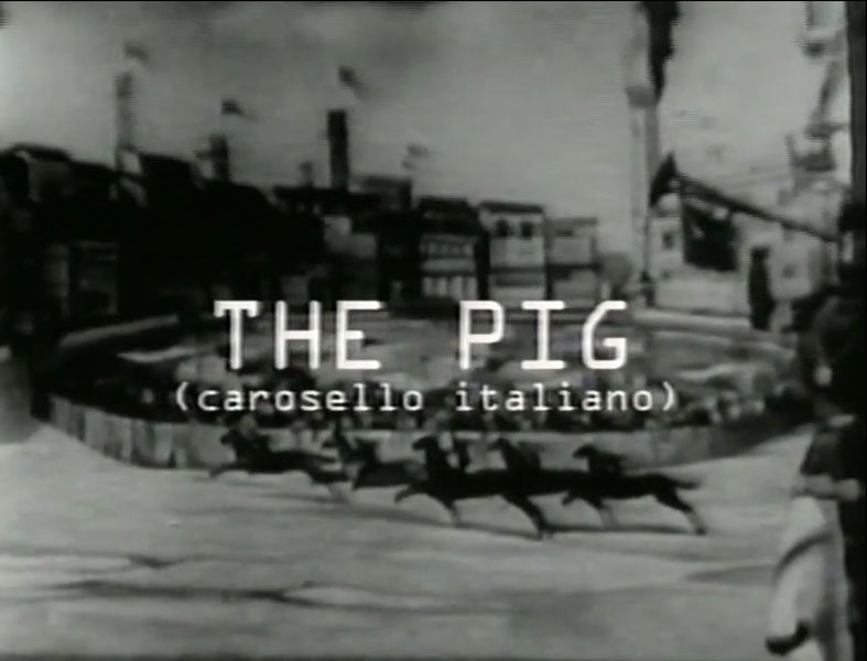 Gianni Pettena, film "The Pig "Carosello Italiano", 1967-68