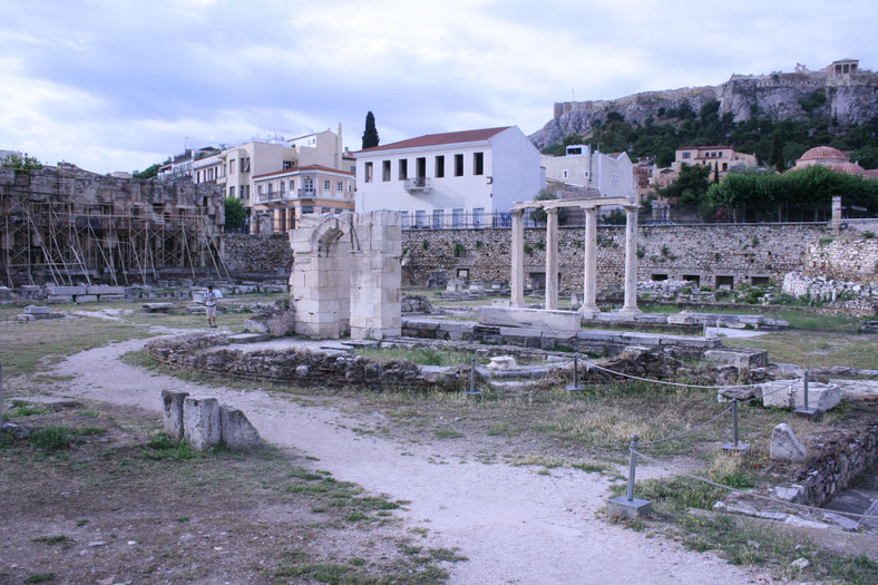 Athens Greece Hadrians's Library ofpenguinsandelephants of penguins and elephants ancient
