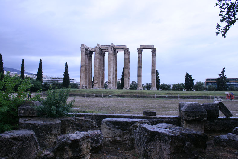 Athens Greece Olympieion Temple of Olympian Zeus ofpenguinsandelephants of penguins and elephants