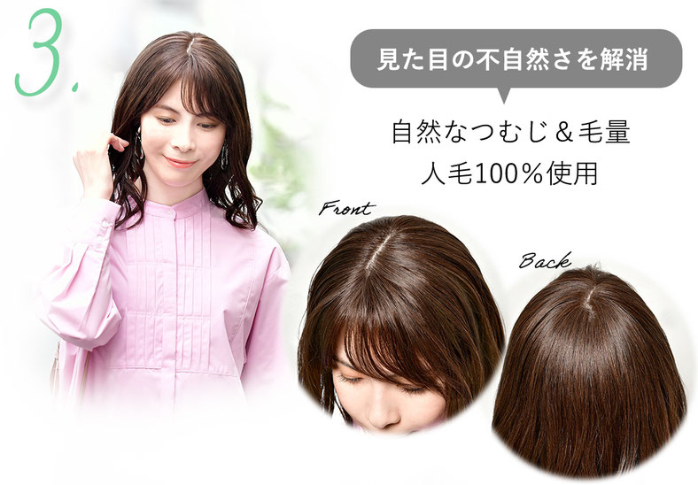 普段使いオーガニックコットンウィッグ メディファ® | ファイン