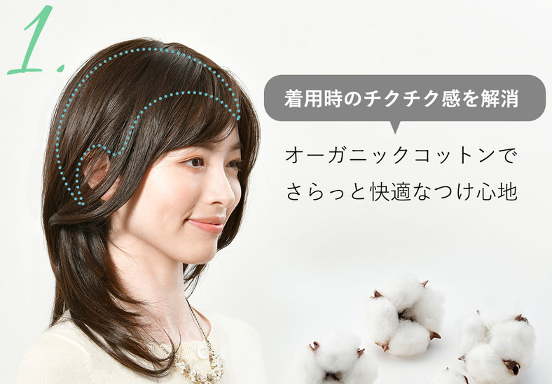 【第1位獲得！】 普段使いオーガニックコットンウィッグ メディファ® ランダム | その他