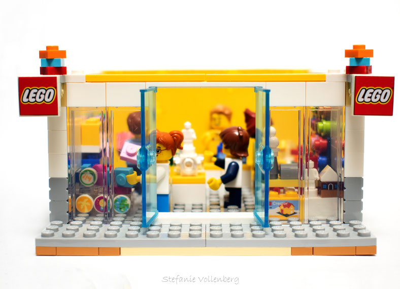 Legostore aus Klemmbausteinen