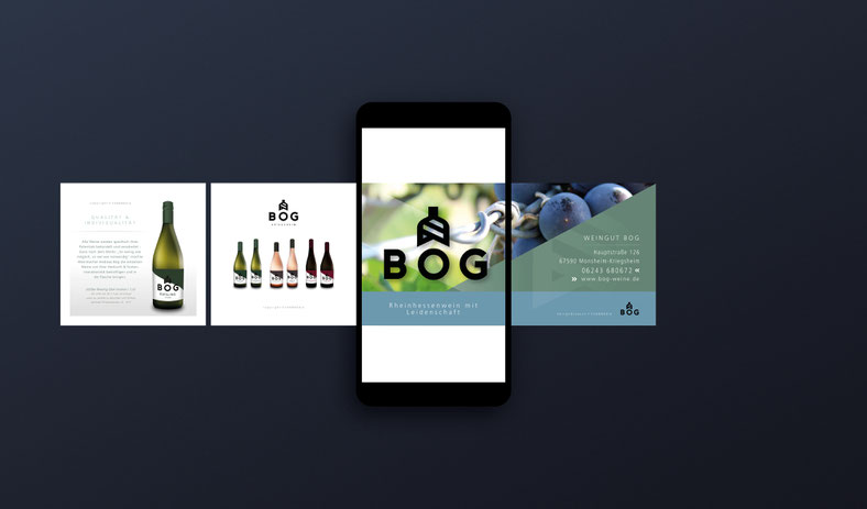 Weingut BOG, Kriegsheim // Social Media Design