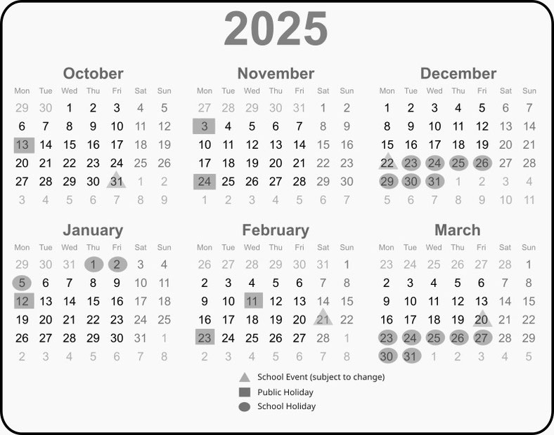 2025 schedule