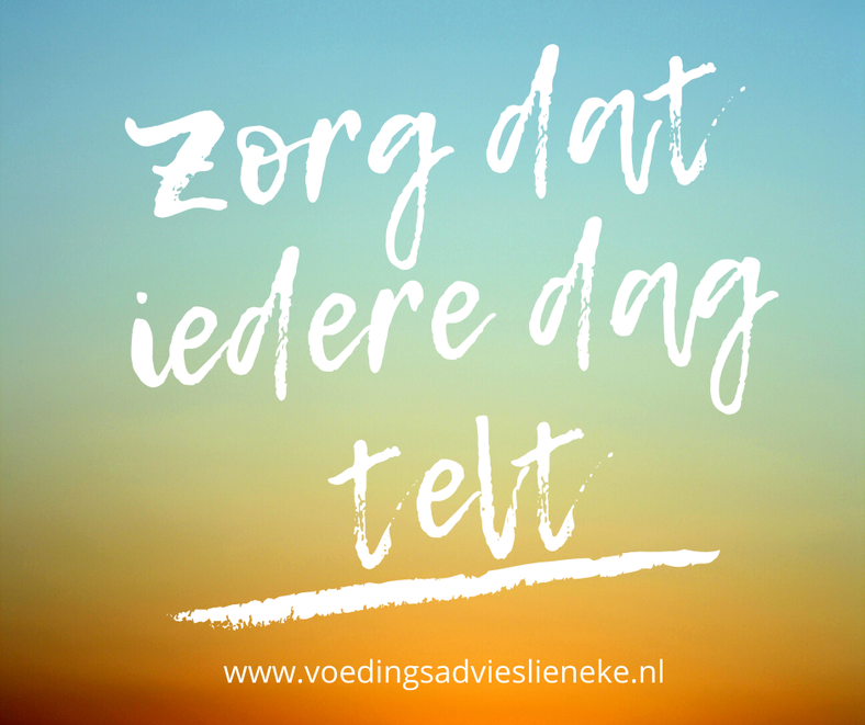 Iedere dag is belangrijk, elke dag telt. Mindfull eten, bewust eten, eten met aandacht. Ga overgewicht tegen door te zorgen voor je lichaam. Voeding, gezondheid en leefstijladvies in Harlingen, Midlum, Friesland
