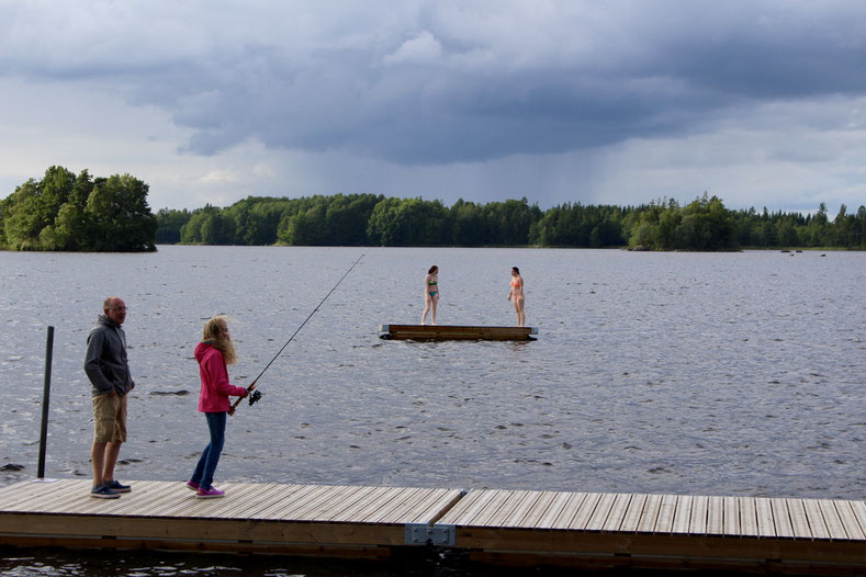 Bikini oder Jacke? Alles relativ hier in Schweden!