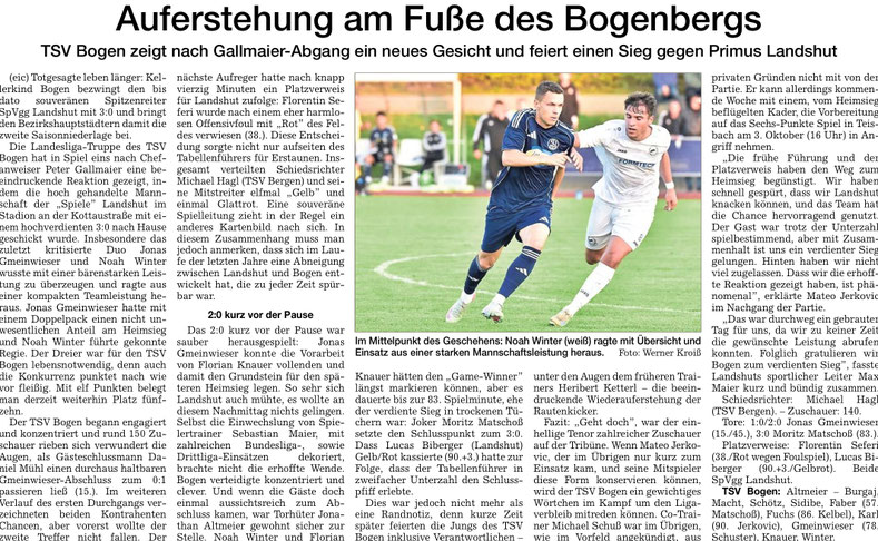 Straubinger Tagblatt vom 29. September 2025