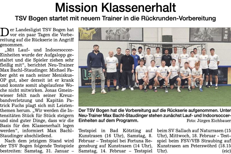 Straubinger Tagblatt vom 24. Januar 2026