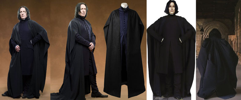 Das Outfit, wie es von Alan Rickman in den Harry Potter Filmen getragen wurde