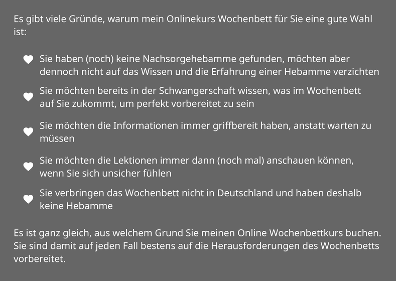 Warum einen online Geburtsvorbereitungskurs buchen?