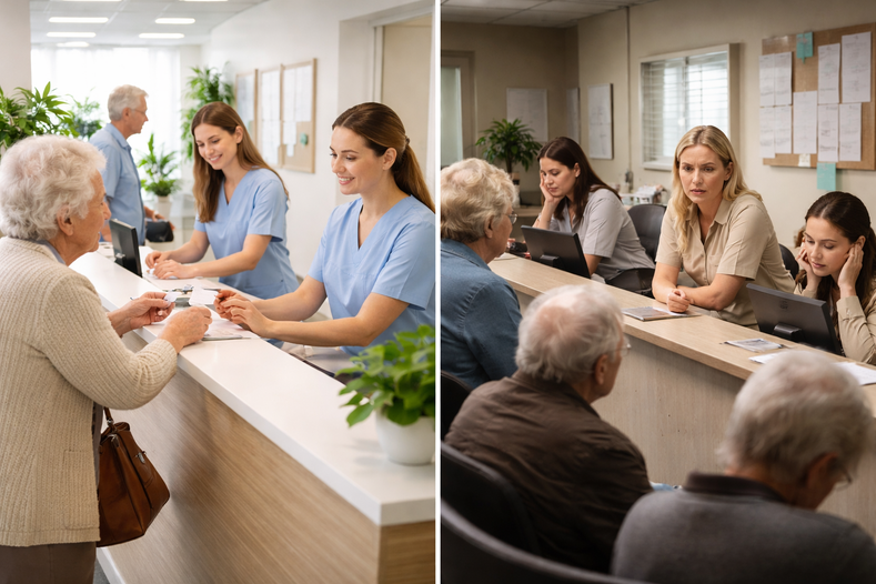 Wissen zum Thema Umgang mit Patienten, Patientenorientierung und Missstände in Arztpraxen. Wenn Kommunikation zur Schwachstelle wird. Ein kritischer Blick auf soziale Skills und Kommunikationsverhalten in Arztpraxen