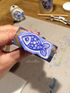 Linol-Stempel Motiv Fisch
