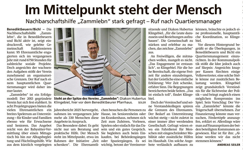 Bericht von Andrea Seiler im Tölzer Kurier vom 26. Juni 2026
