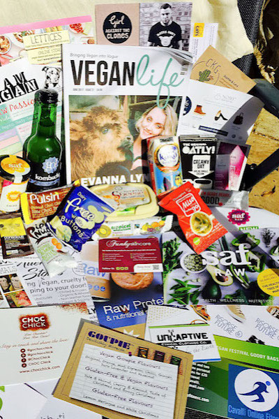 VIP goodie bag vegan summer festival uk brighton