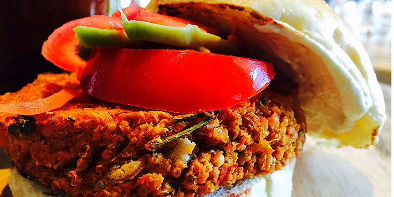 quinoa crusted vegan burger the happy pear ireland