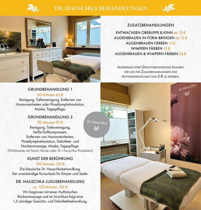 Vorstellung der beiden Dr.Hauschka-Naturkosmetikerinnen, der Shiatsu-Therapeutin, der Fachfußpflegerin