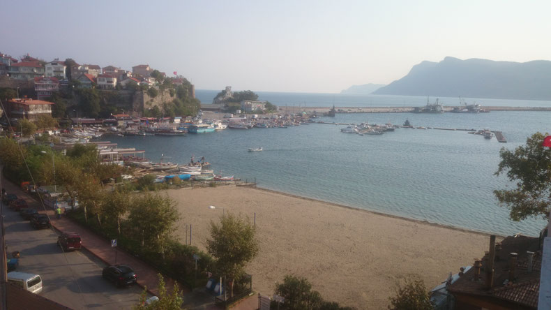 Vue de la chambre de l'hôtel à Amasra