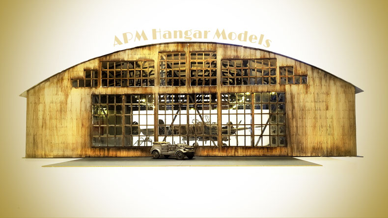 GPM WWII Hangar 1/33 (1/32) scale kit