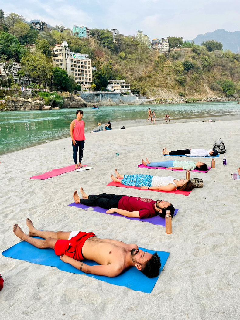 Teaching Practice at the Ganga Beach