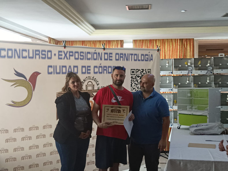 Entrega de premios II Concurso Ornitológico Ciudad de Córdoba (A.O.A).