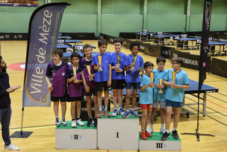 Eq Minimes 1ère au Championnat Jeunes le 11 avril 2026 avec Tom, Mathéo et Liam