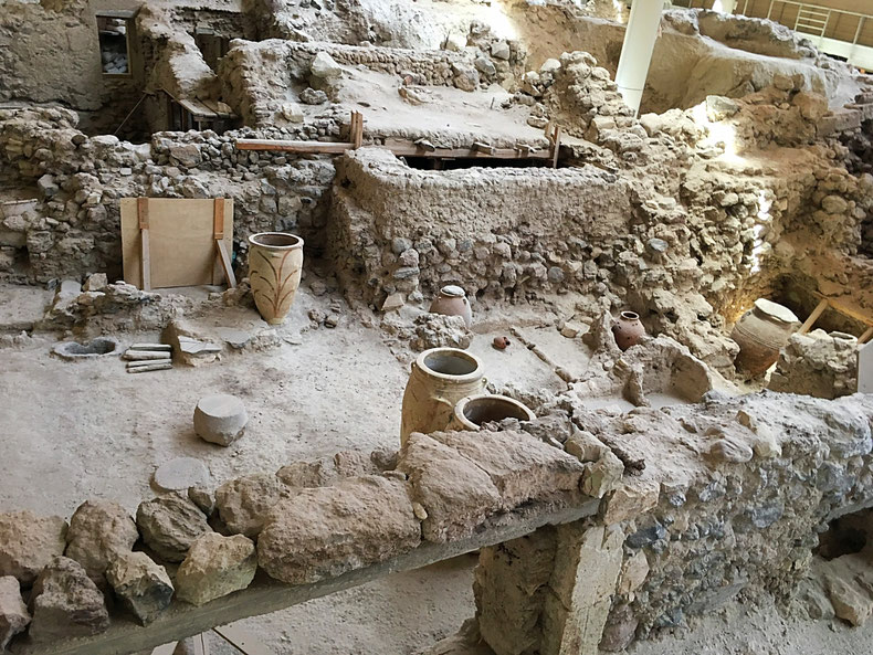 Ausgrabung von Akrotiri