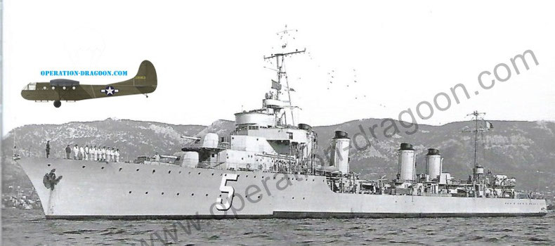 Le torpilleur Aigle dans le port de Toulon 1937.