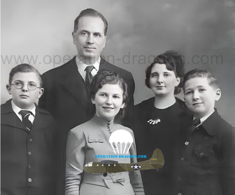 Raphaël D'ERAMO, son épouse et ses enfants avant l'arrestation.