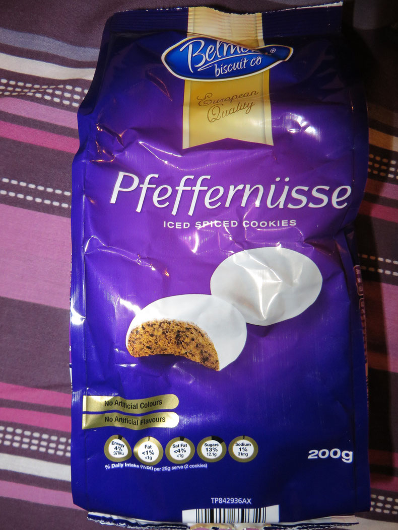Es weihnachtet sehr in Down Under. :-) Diese wurden auch auf dem Preisschild mit "Pfeffernusse" ausgeschrieben.