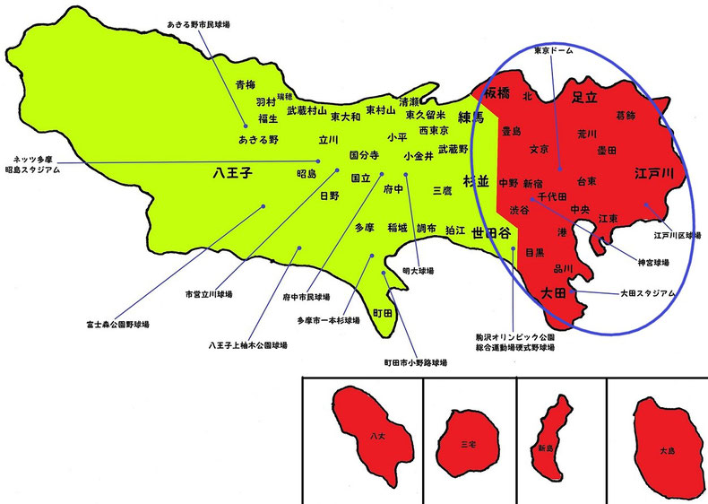 東東京高校野球地図