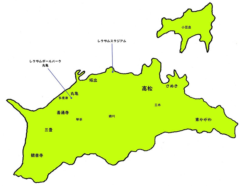 香川県高校野球地図