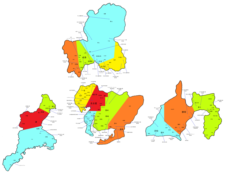 東海高校野球地図